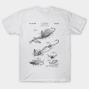 1936 Patent Blueprint - Fishing Lure T-Shirt